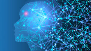 Image shows pixels and a digital skeleton, highlighting the importance of vision industry partners in AI.