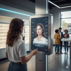 A virtual eye care retail experience