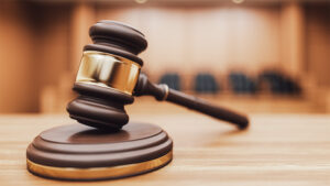 A gavel 